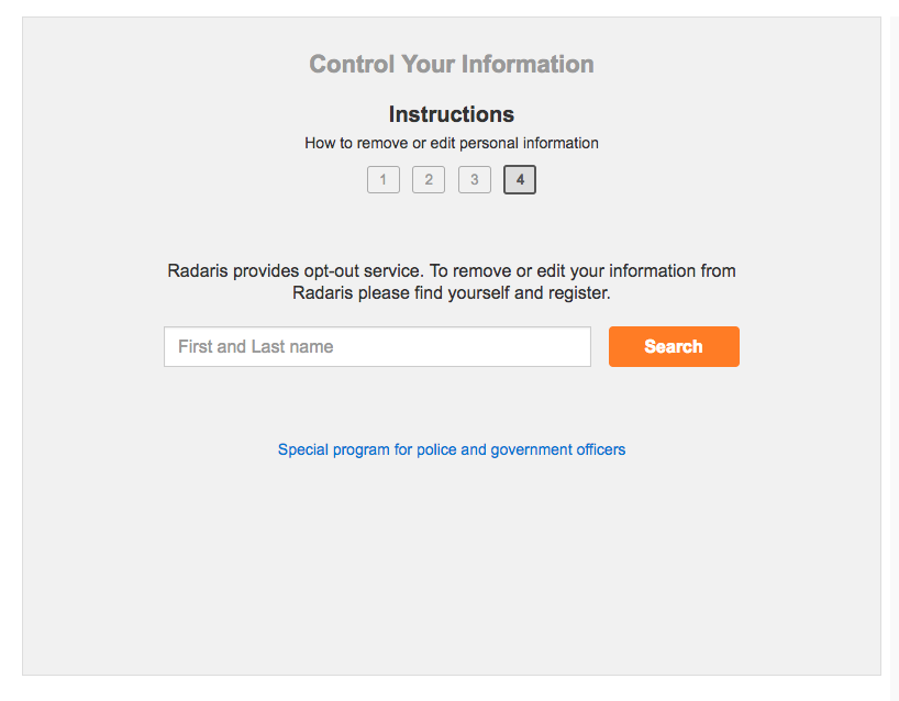 How To Remove Yourself And Opt Out From Radaris