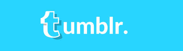 Tumblr blue custom logo banner