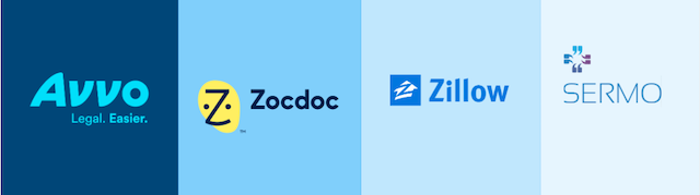 Industry Profile Logos Avvo Zocdoc Zillow Sermo