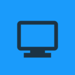 BrandYourself, blue icon, tv monitor