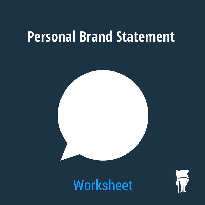 BrandYourself, personal brand statement worksheet