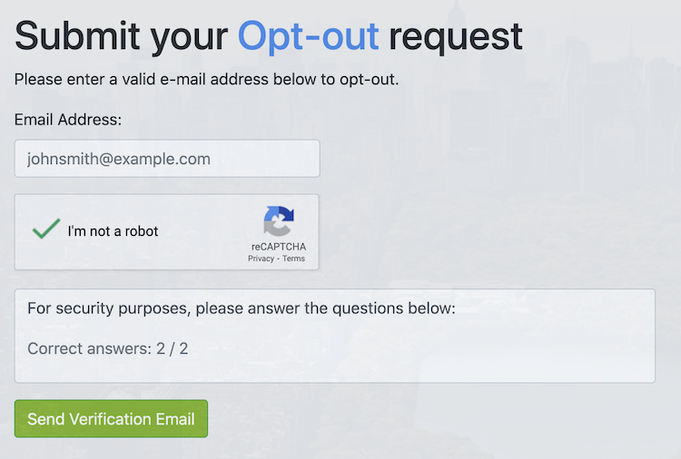 checkthem opt out form