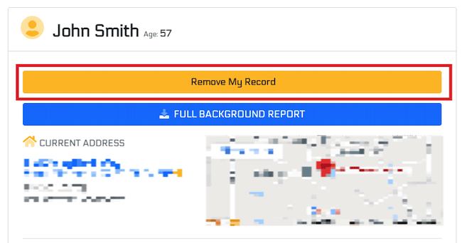 cyber background check remove record