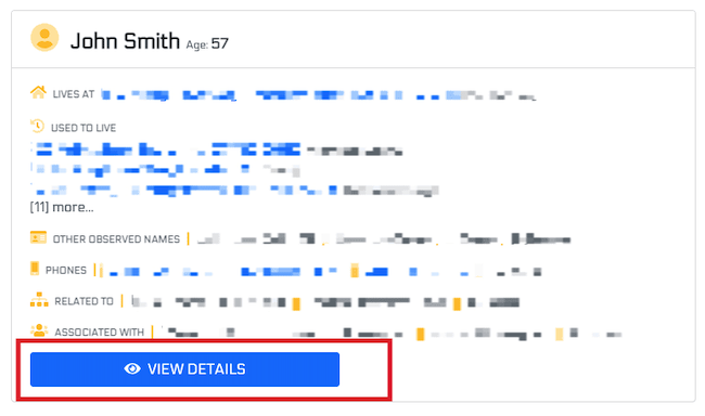 cyber background check view details