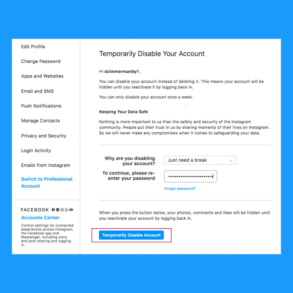 How to delete instagram account 2021 