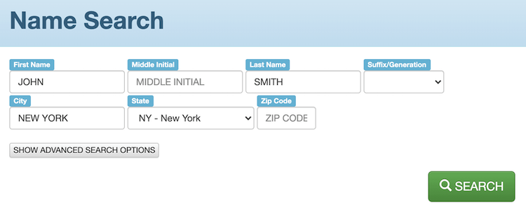 dobsearch search form