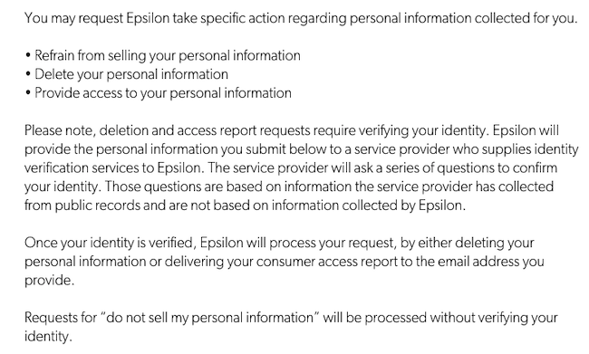 epsilon additonal info