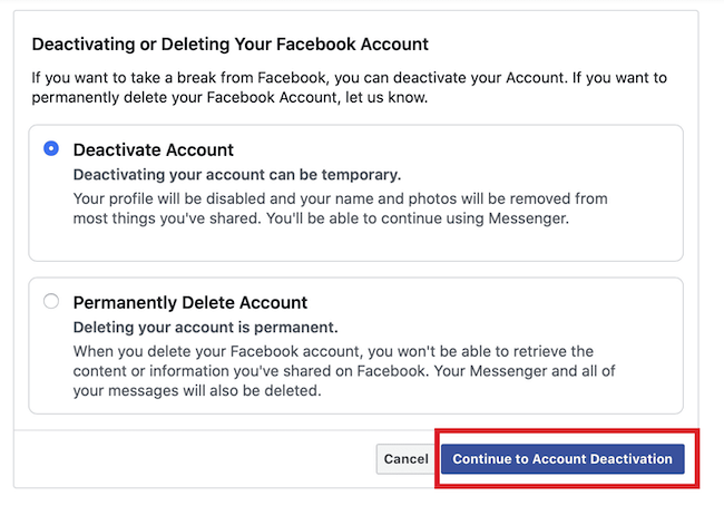 how to remove facebook login information