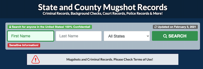 golookup mugshot search