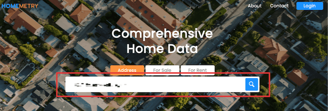 homemetry address search