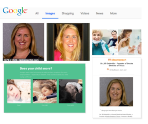 BrandYourself, Jill Ombrello, Google image search results, social media images