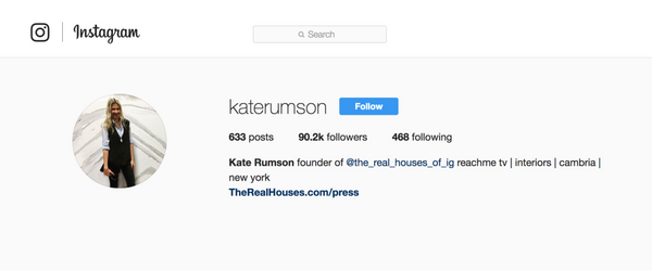 Kate Rumson Instagram page.