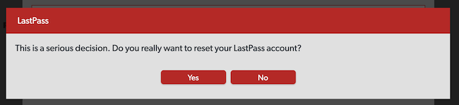 lastpass delete double confirmation