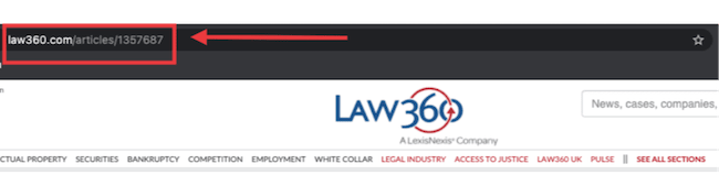 law360 article