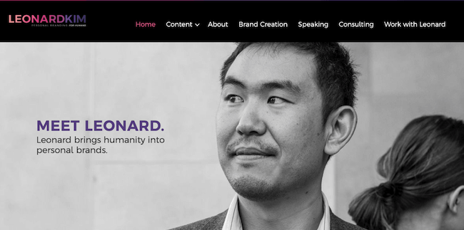 leonard kim website