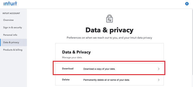 mint download data