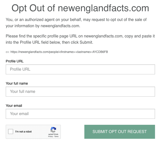 newenglandfacts opt out form