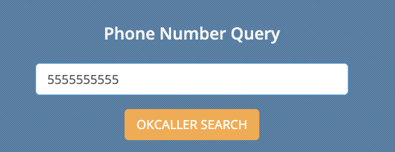 Okcaller phone search