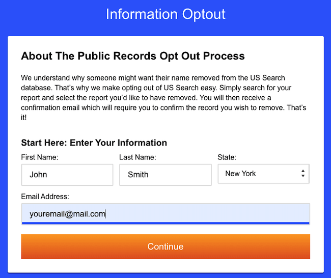 peoplelookup opt out form