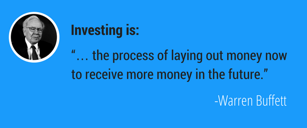 Investment quote from Warren Buffett.