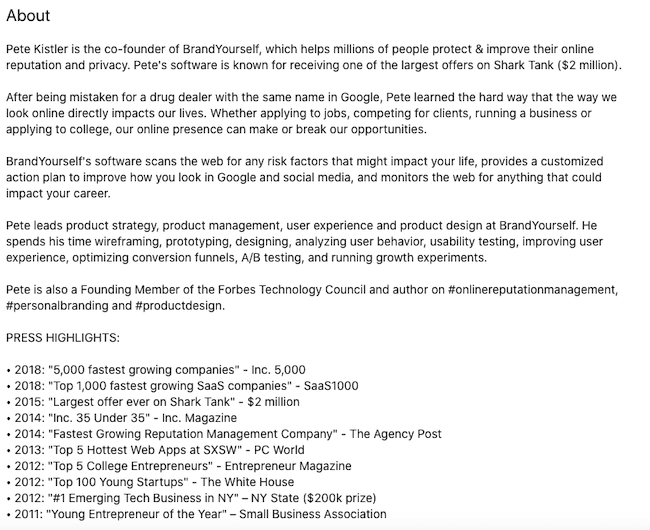 How To Start A Biography On Yourself Punchtechnique6