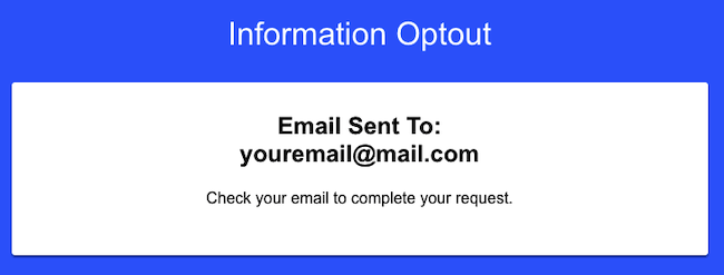 publicrecords360 opt out email verification