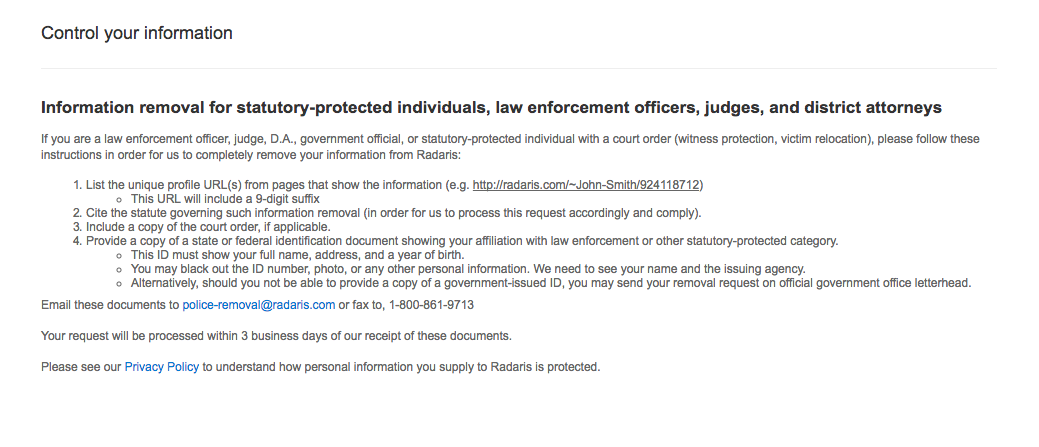 radaris remove yourself step 7