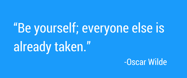 Oscar Wilde quote about being yourself.