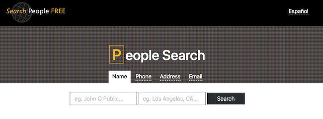 searchpeoplefree website