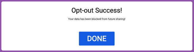 spy dialer opt out success