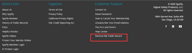 spyfly remove my public record