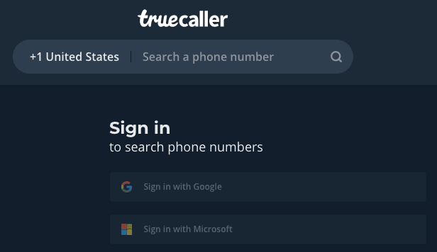 truecaller login