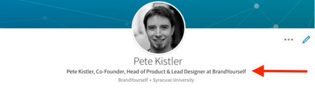 Editing headline Pete Kistler Linkedin