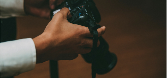 Man holding camera