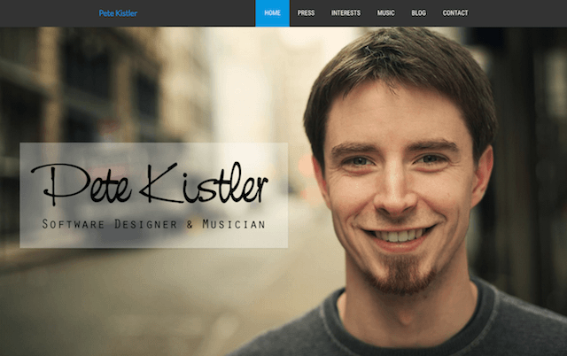 Pete Kistler personal website