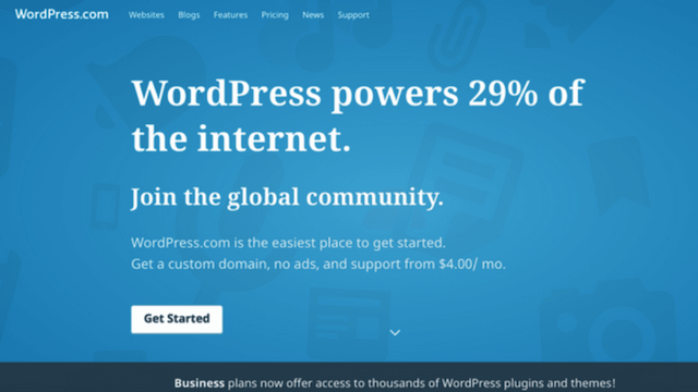 new wordpress homepage
